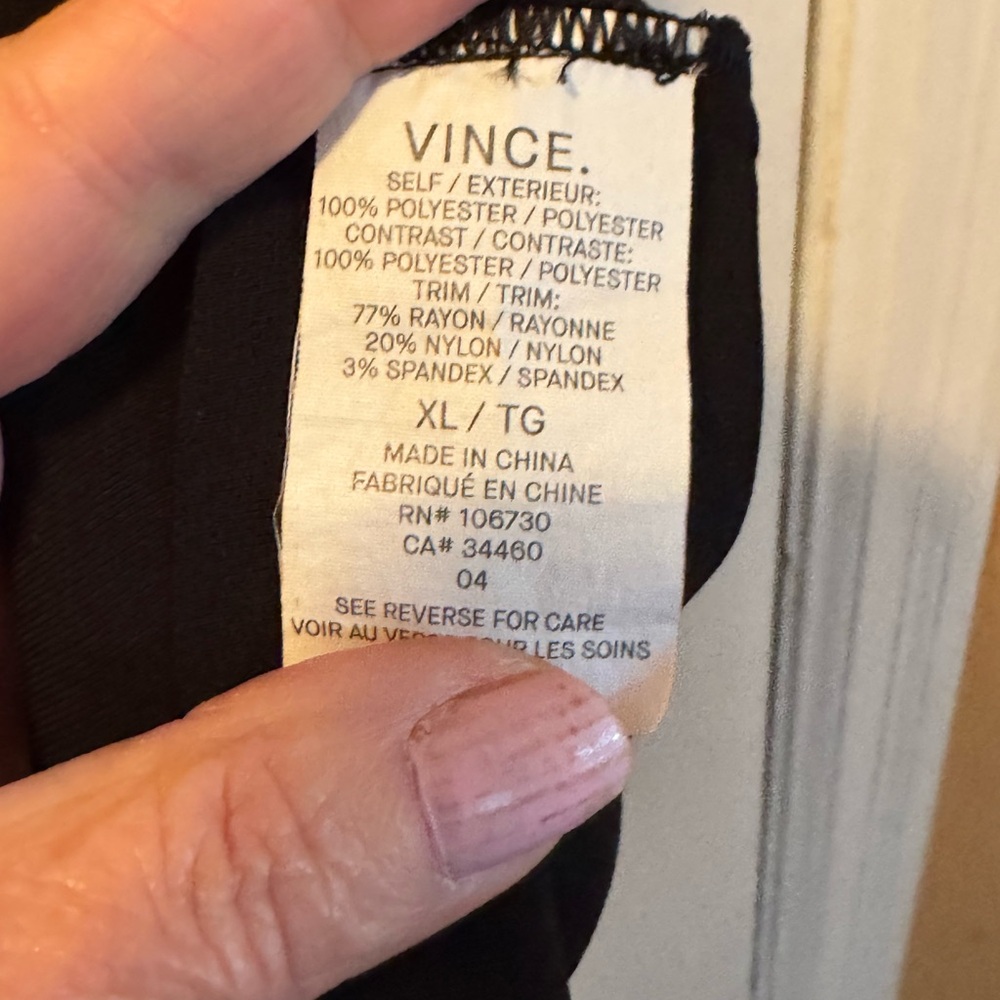 Vince Black Sleeveless Mock Neck top - Picture 8 of 8